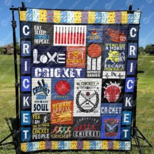 Eat Sleep Cricket Quilt Blanket Lk08  Quilt